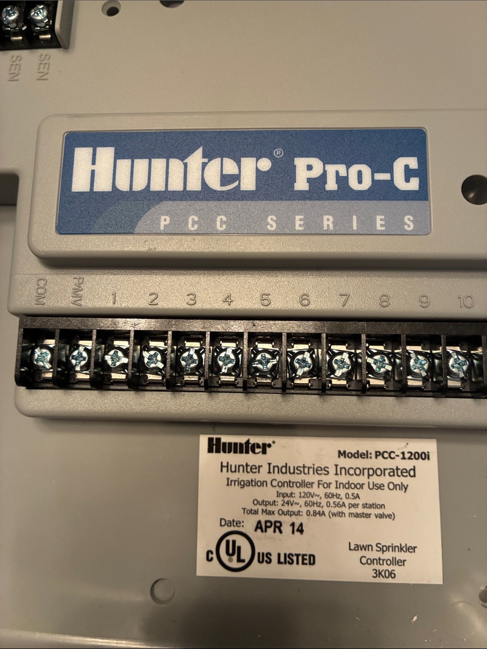 Hunter 12-Station Sprinkler Controller Model PCC-1200i